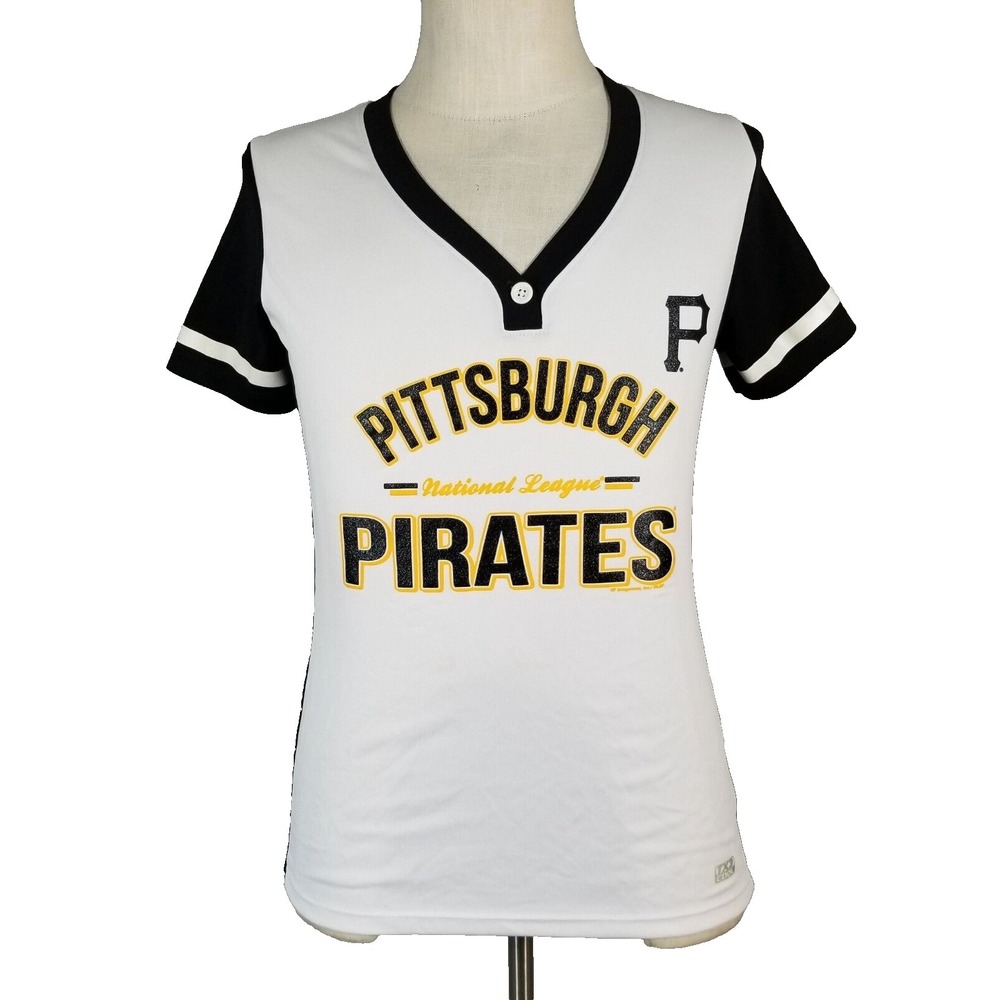 MLB Pittsburgh Pirates jersey‎ shirt women's medium short sleeve Dri-Fit